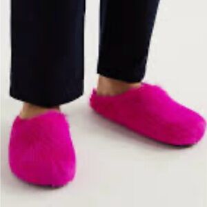 Cute calf hair clogs